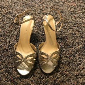Silver 1.5 inch heels